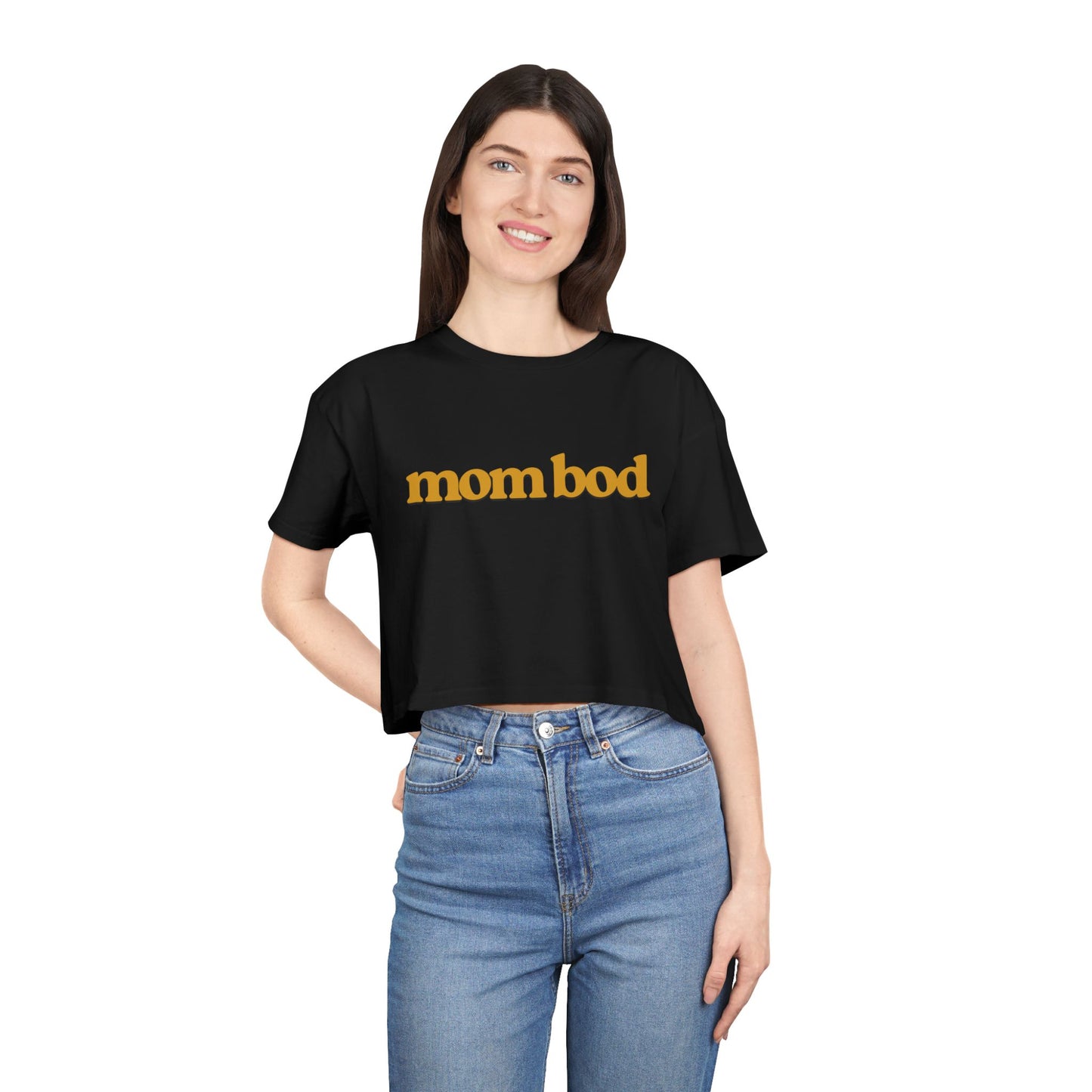 mom bod | Women's Crop Tee