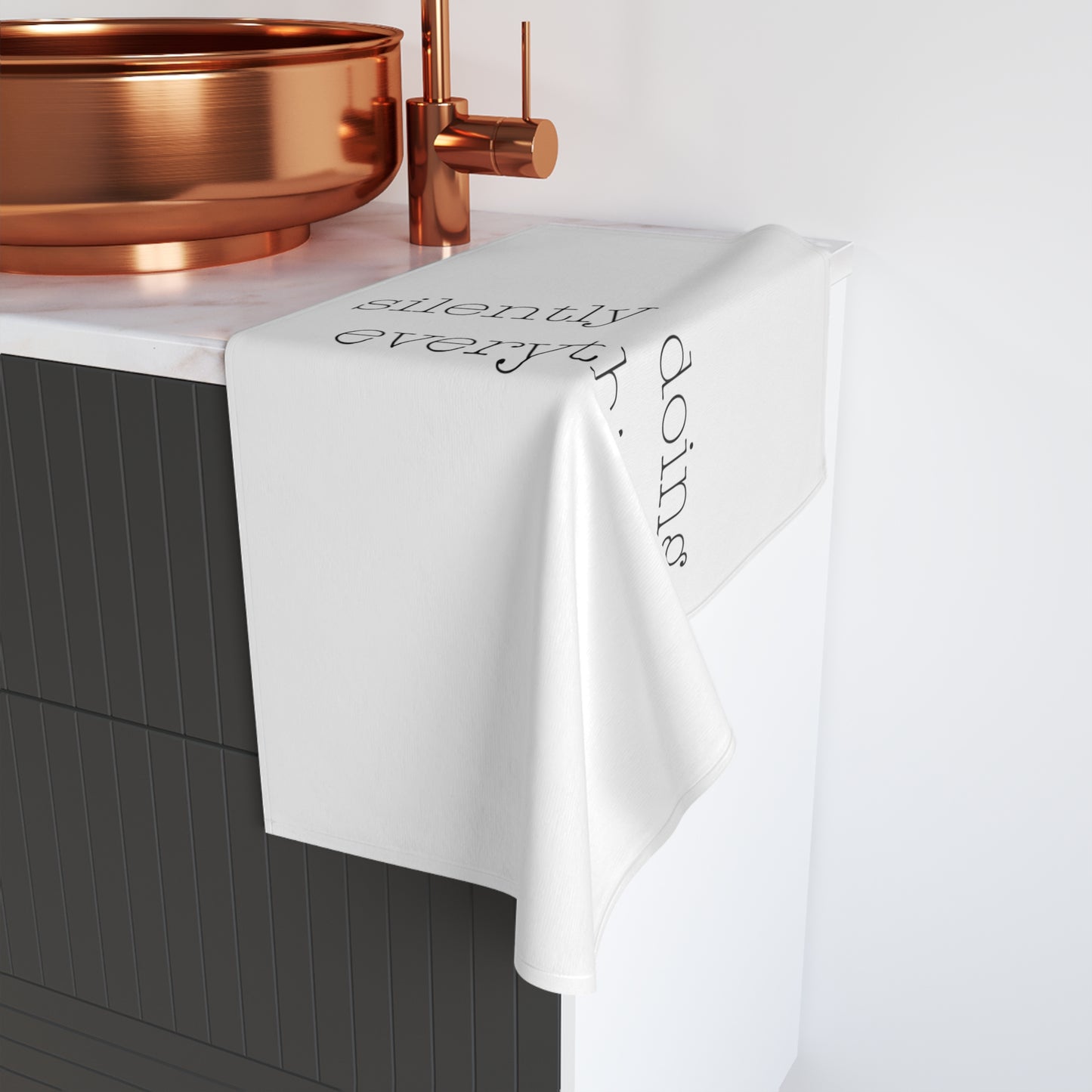 silently doing everything | Hand Towel