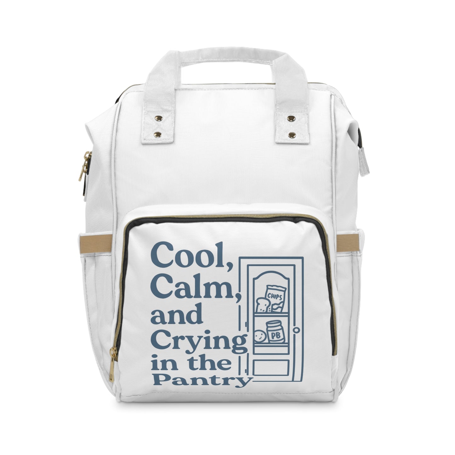 Cool, Calm and Crying in the Pantry | Multifunctional Diaper Backpack