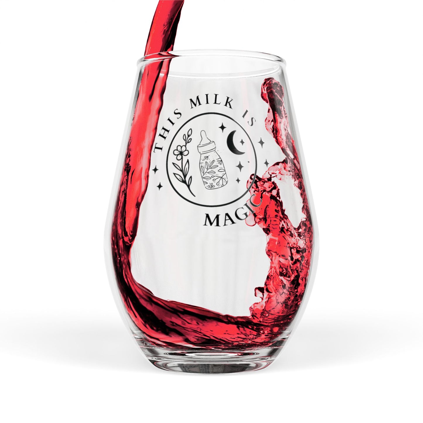 Magic Milk | Stemless Wine Glass