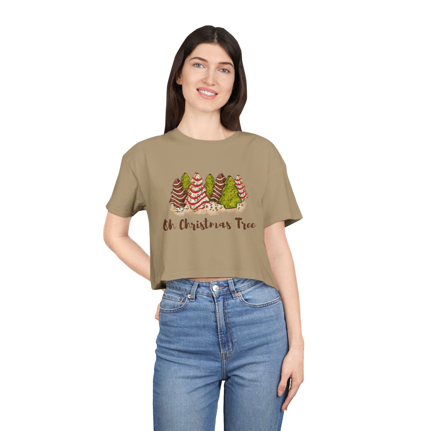 Oh Christmas Tree | Women's Crop Tee