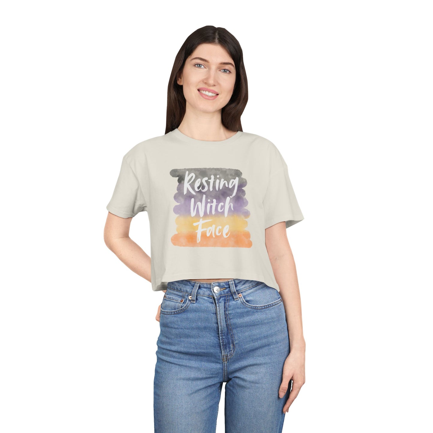 Resting Witch Face | Women's Crop Tee