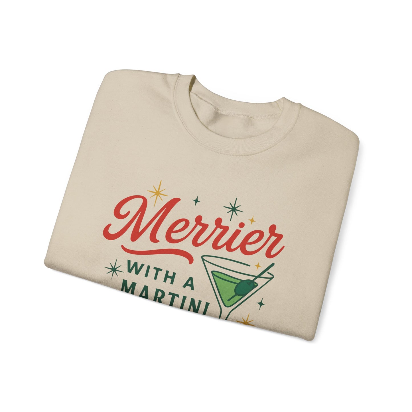 Merrier Martini | Unisex Heavy Blend™ Crewneck Sweatshirt