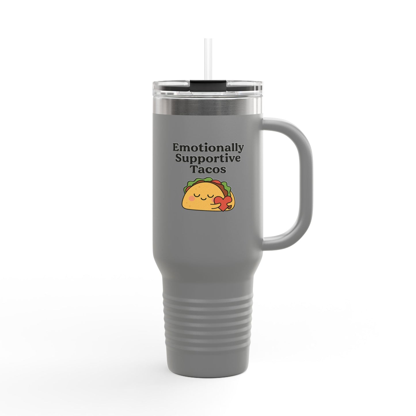 Emotionally Supportive Tacos | Insulated Travel Mug, 40oz