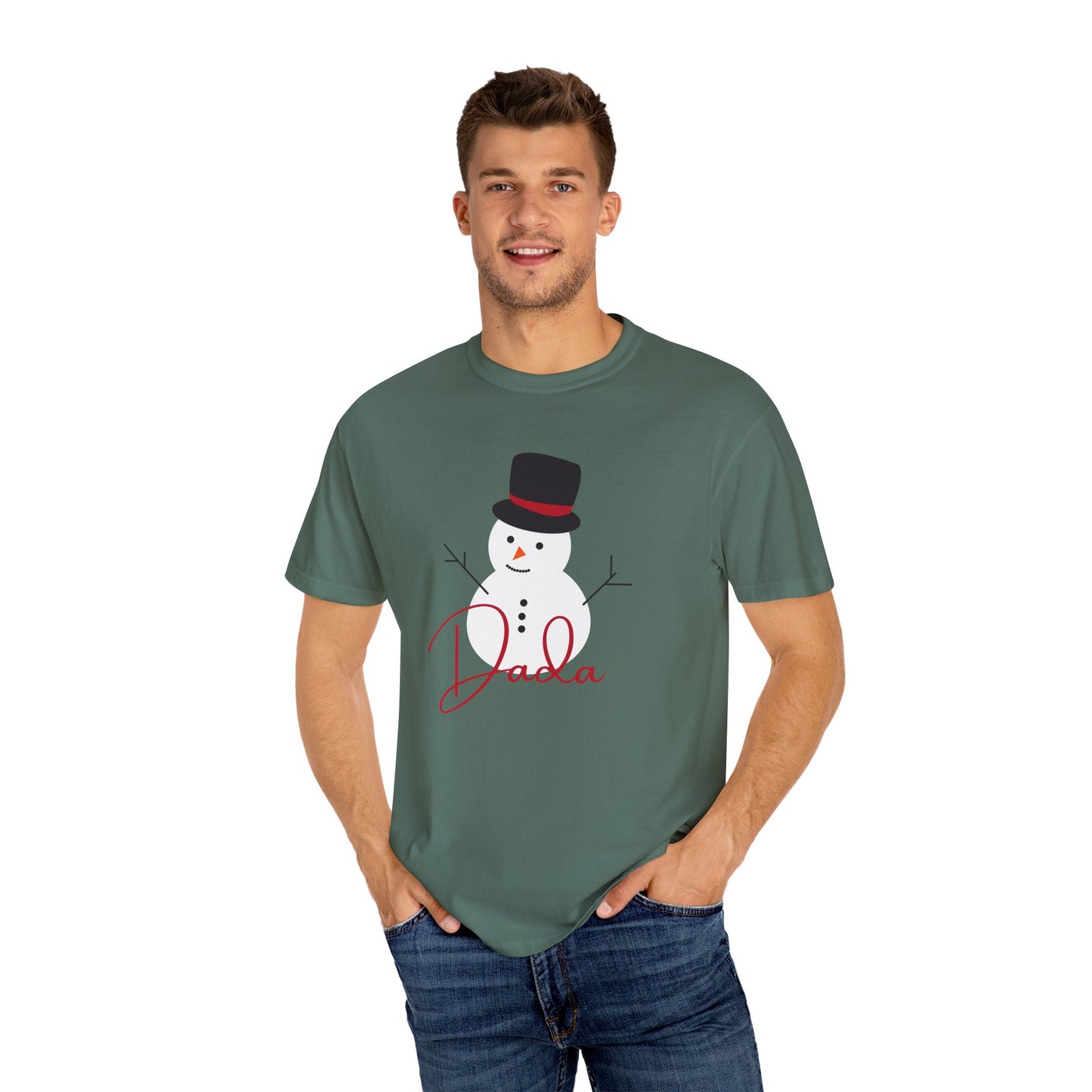 Dada Snowman | Unisex Garment-Dyed T-shirt