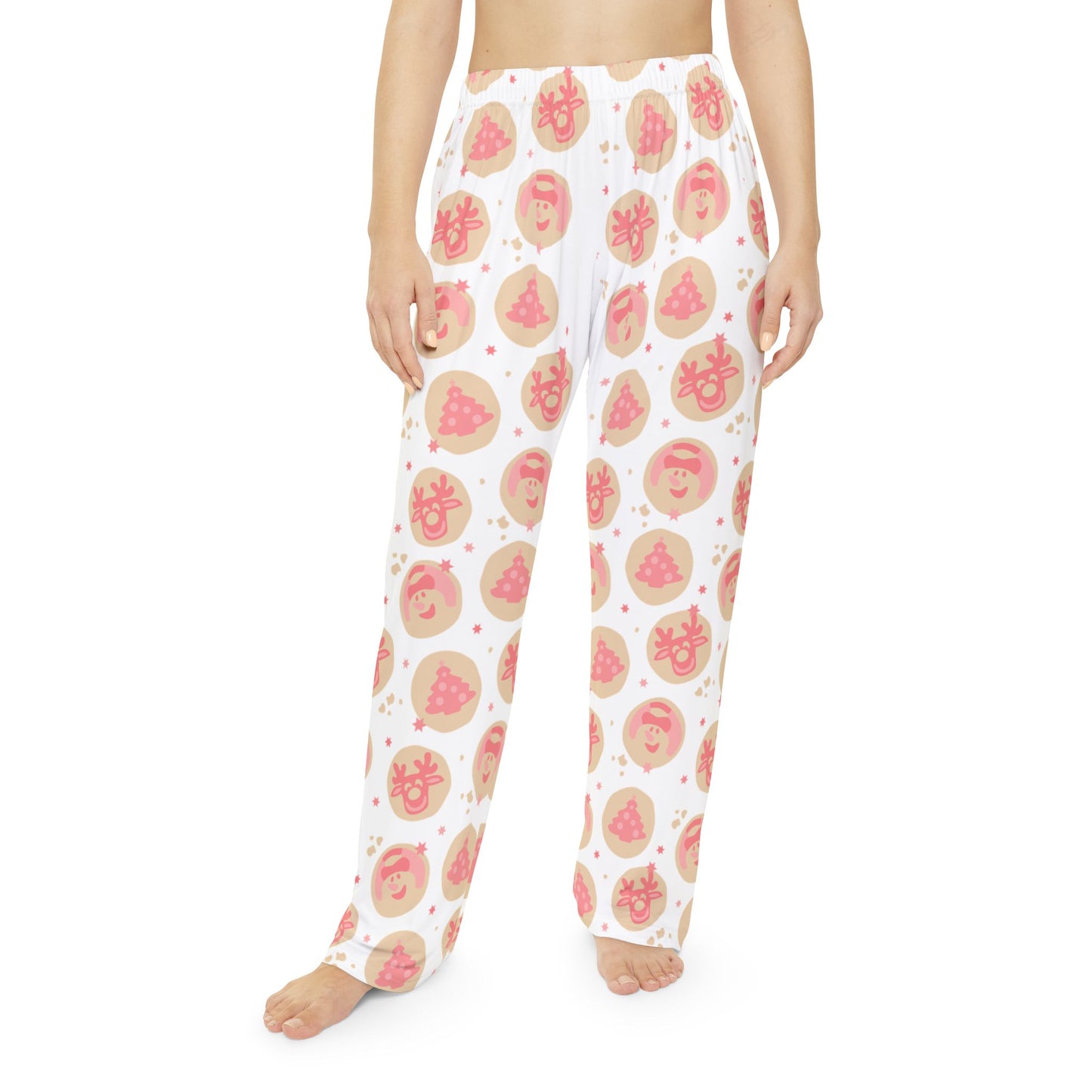 Christmas Cookies but Pink | Women's Pajama Pants (AOP)