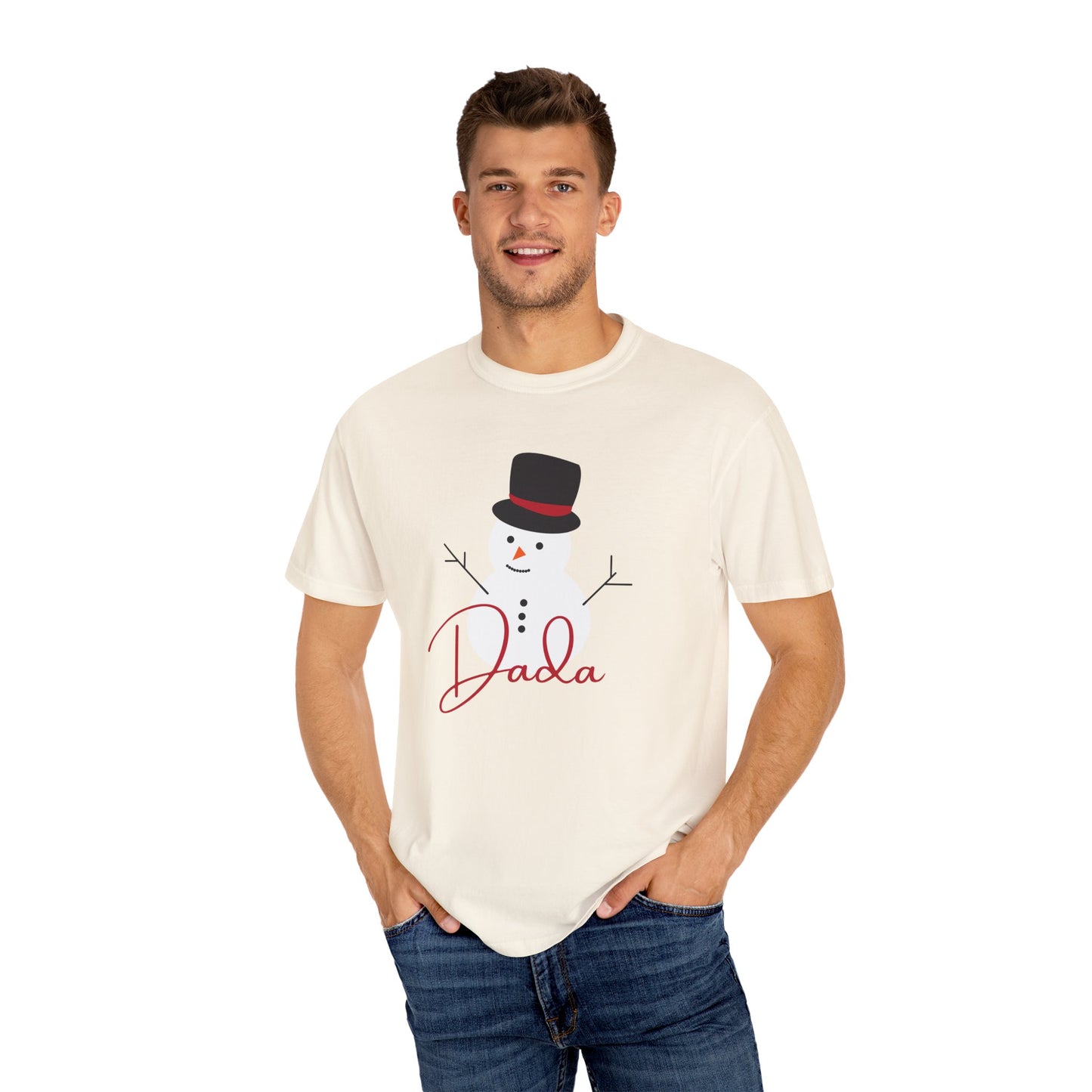 Dada Snowman | Unisex Garment-Dyed T-shirt