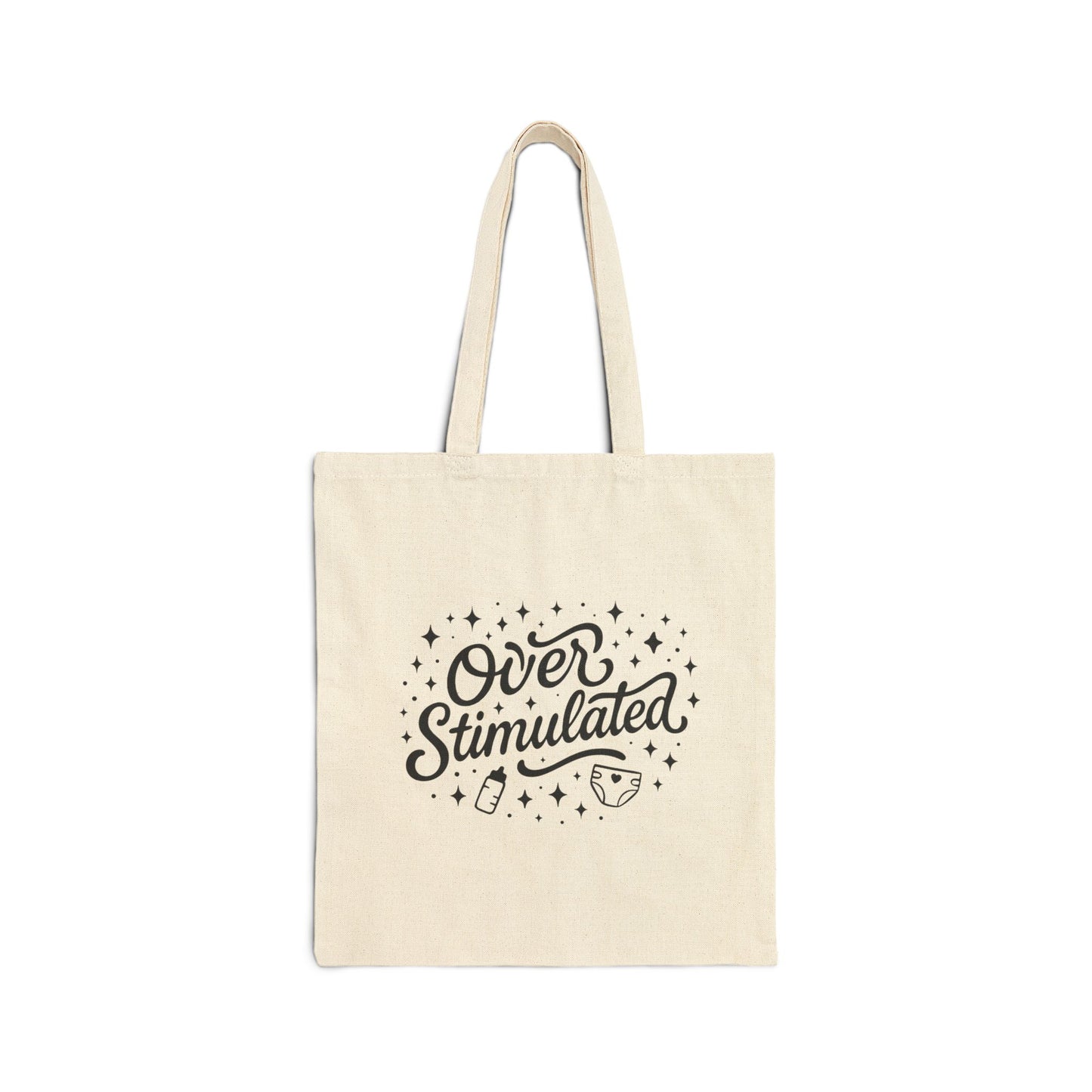 Overstimulated | Cotton Canvas Tote Bag