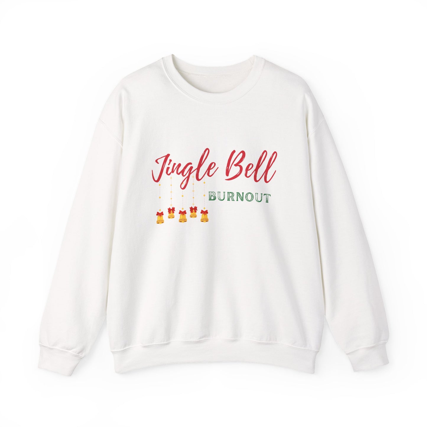 Jingle Bell Burnout | Unisex Heavy Blend™ Crewneck Sweatshirt