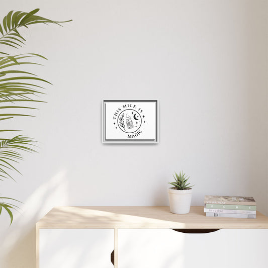 Magic Milk | Matte Canvas, Framed (Multi-color)