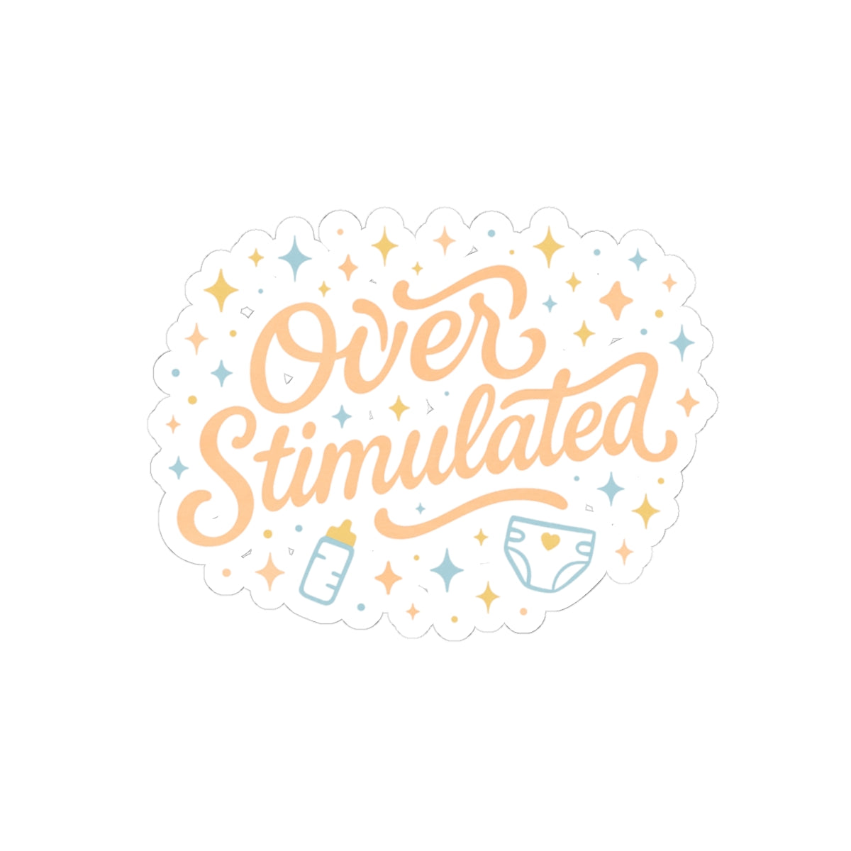 Overstimulated | Kiss-Cut Stickers