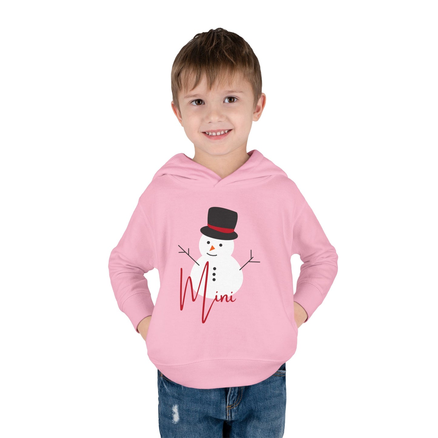 Mini Snowman | Toddler Pullover Fleece Hoodie