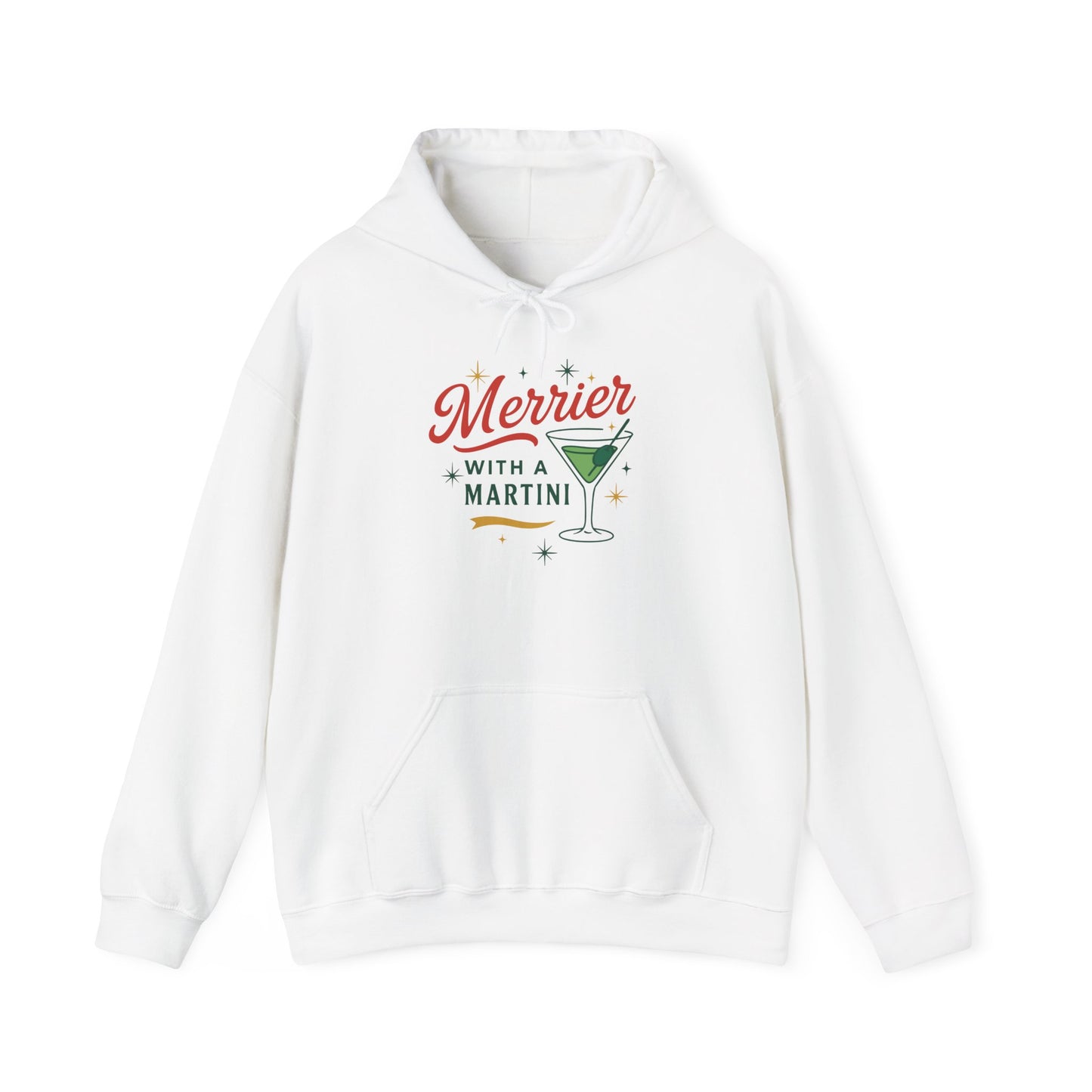 Merrier Martini | Unisex Heavy Blend™ Hooded Sweatshirt