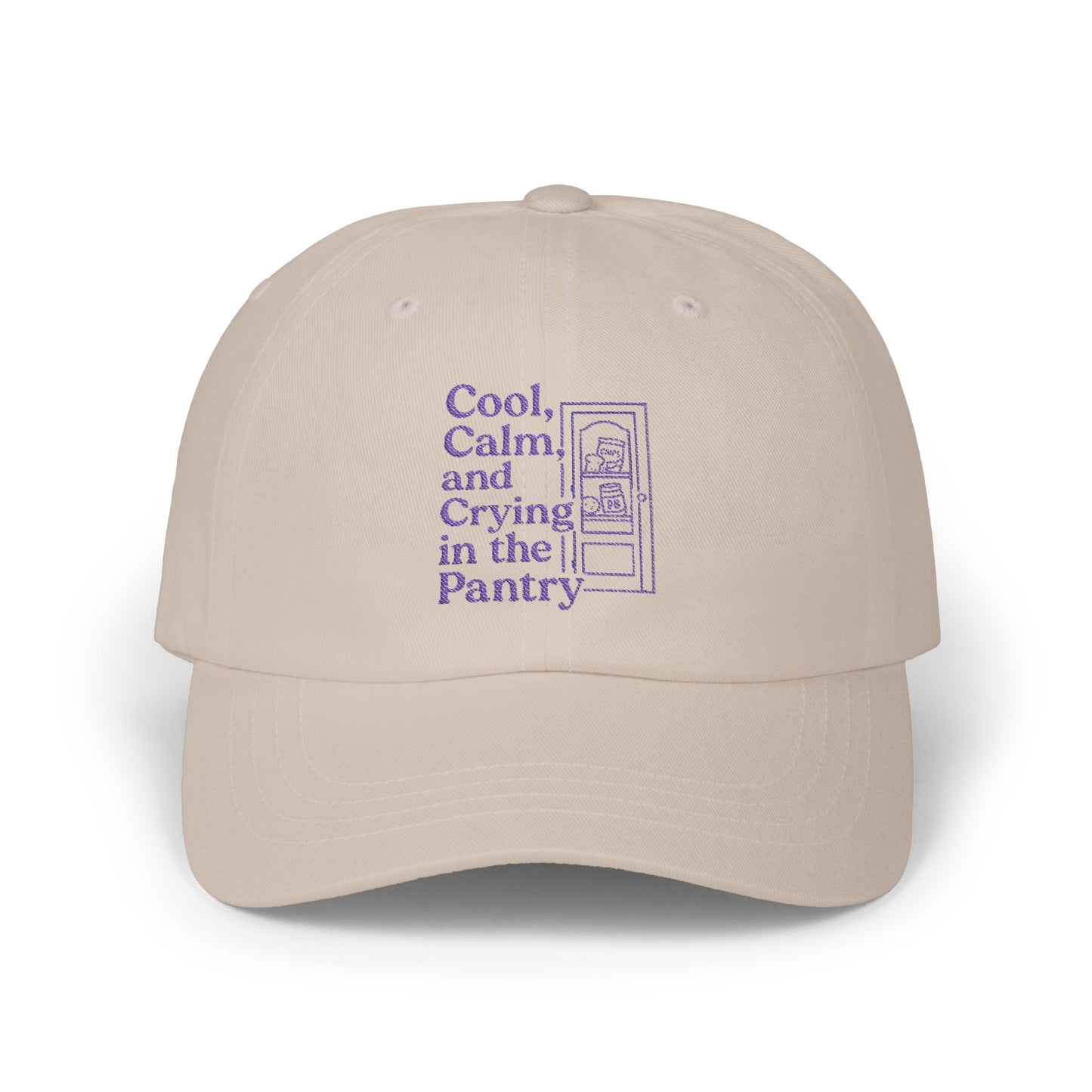Cool, Calm, and Crying in the Pantry | Embroidered Hat