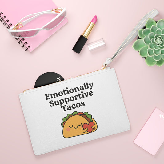 Emotionally Supportive Tacos | Clutch Bag
