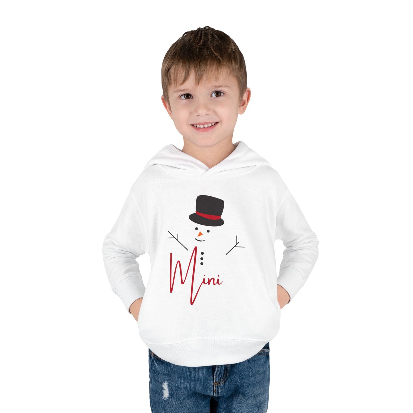 Mini Snowman | Toddler Pullover Fleece Hoodie