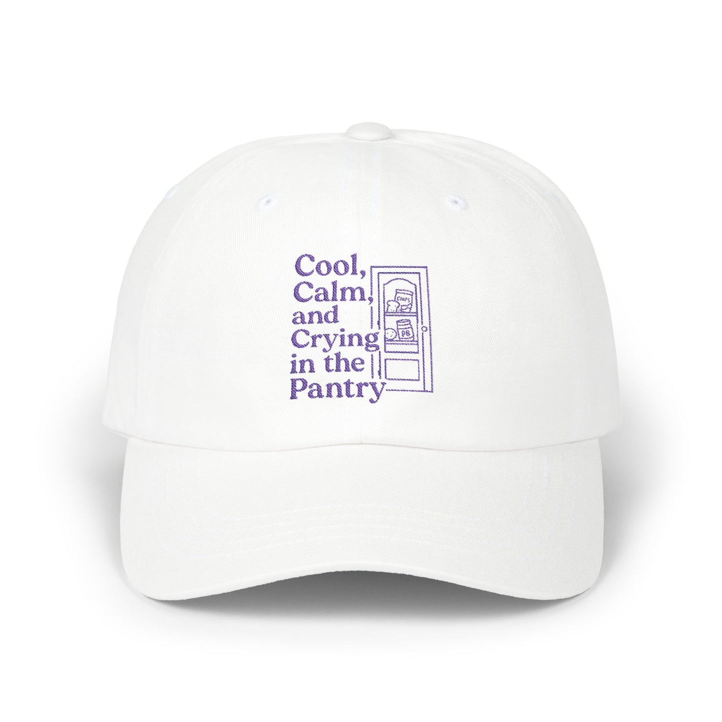 Cool, Calm, and Crying in the Pantry | Embroidered Hat