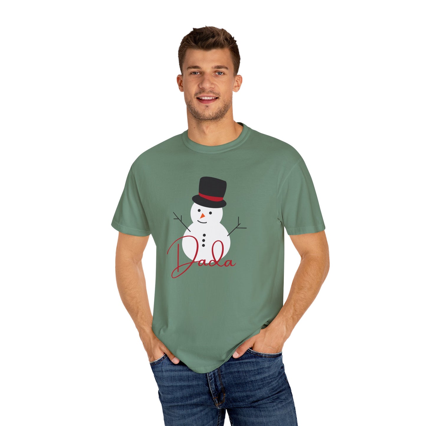Dada Snowman | Unisex Garment-Dyed T-shirt