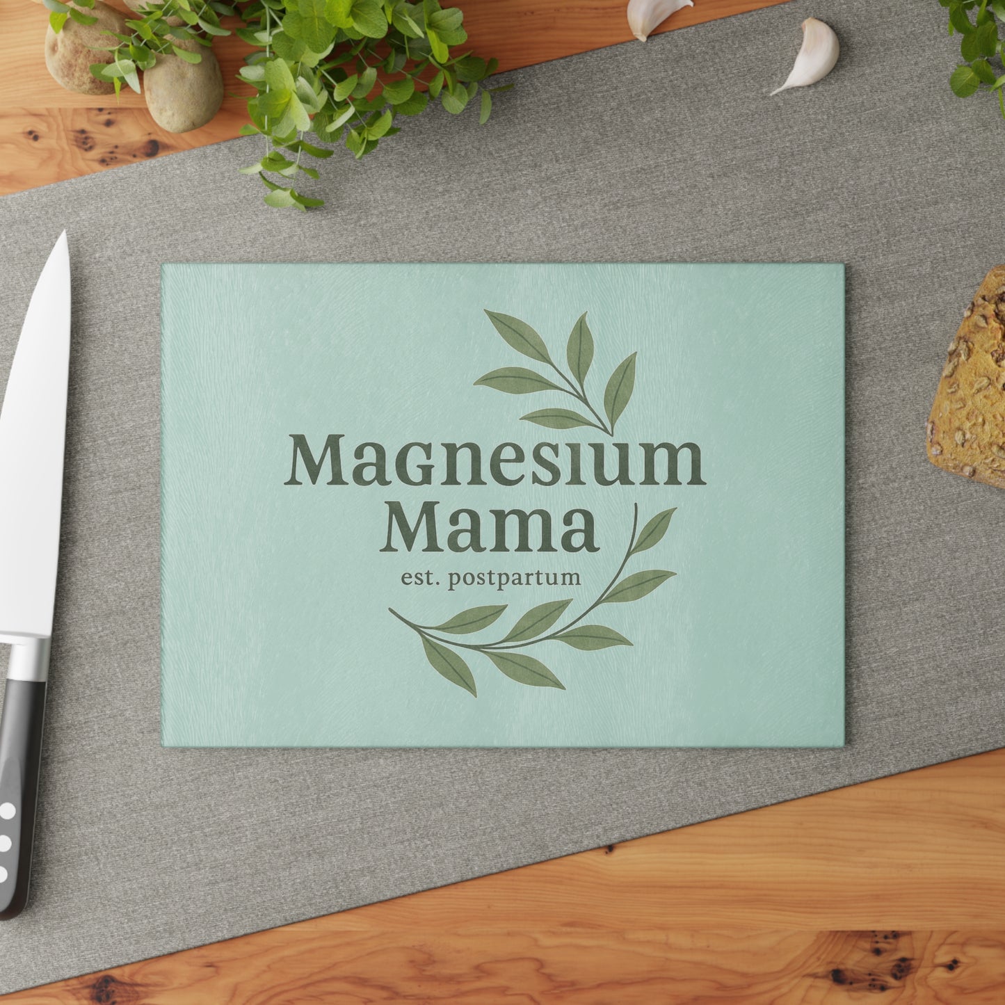 Magnesium Mama | Glass Cutting Board