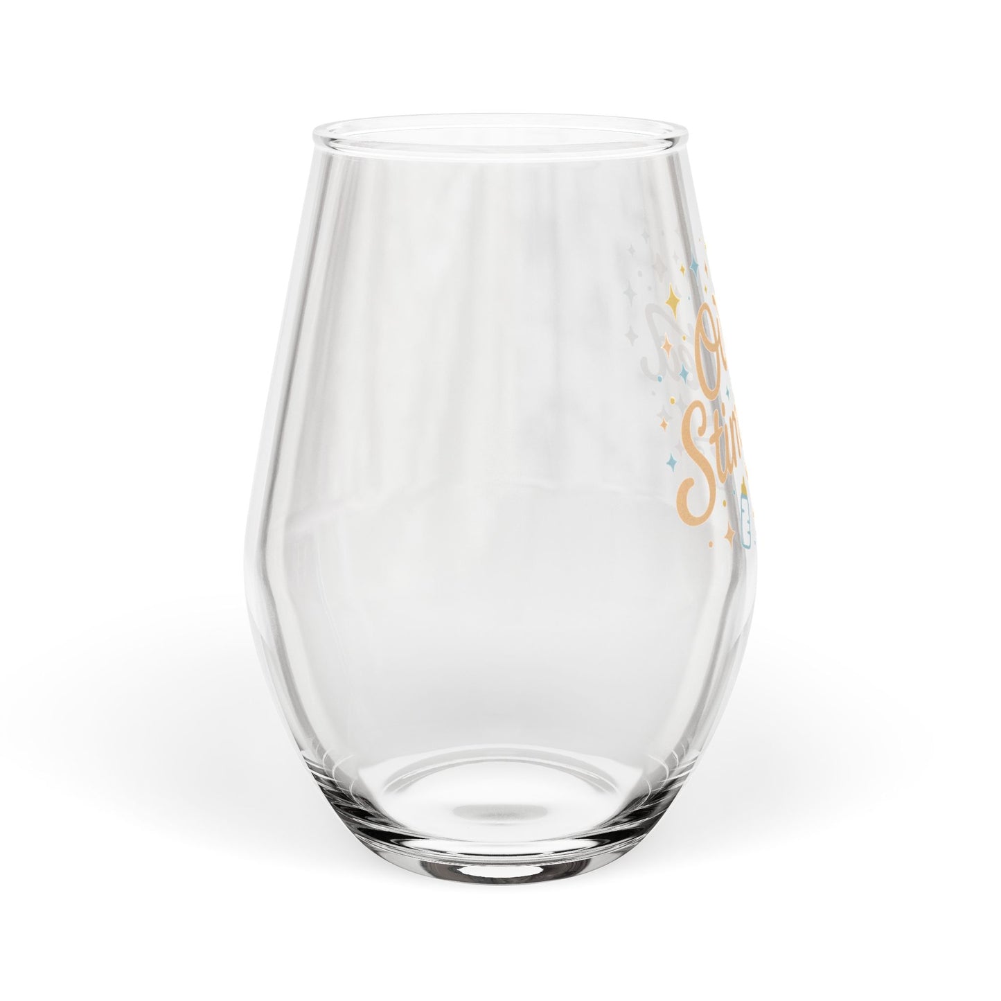 Overstimulated | Stemless Wine Glass