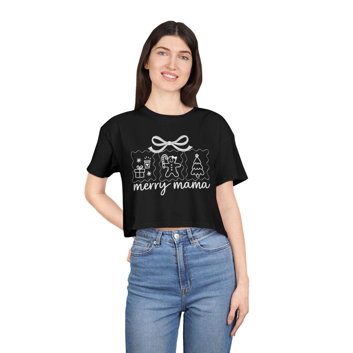 Merry Mama | Women's Crop Tee