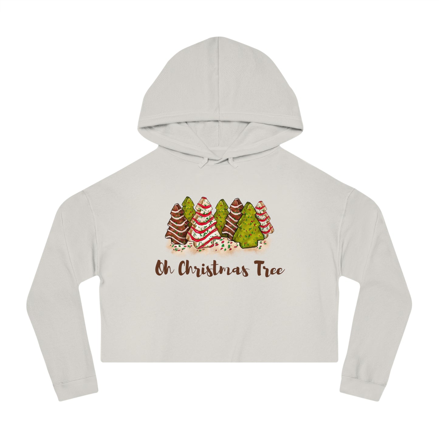 Oh Christmas Tree | Women’s Cropped Hooded Sweatshirt