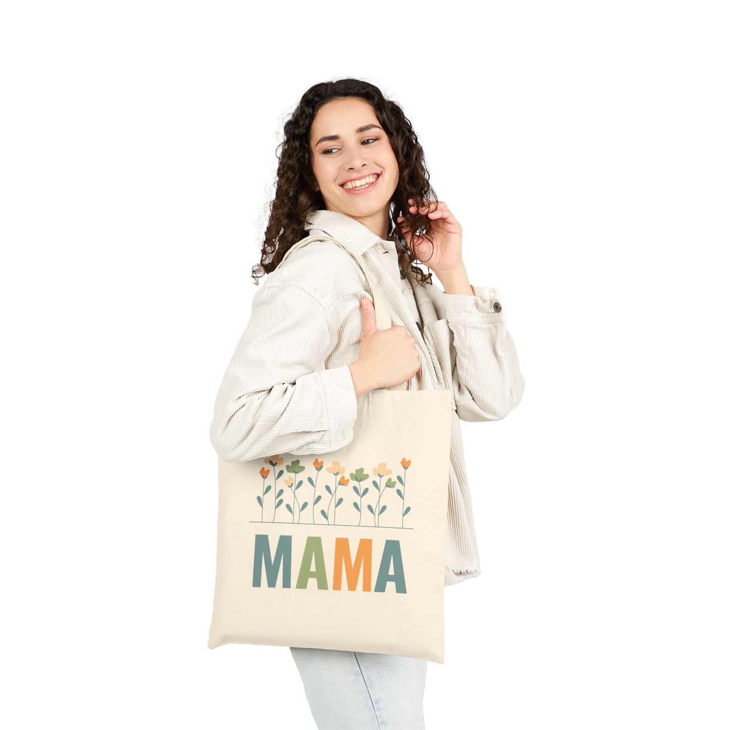 MAMA Floral  | Liberty Bags OAD113 Canvas Tote Bag