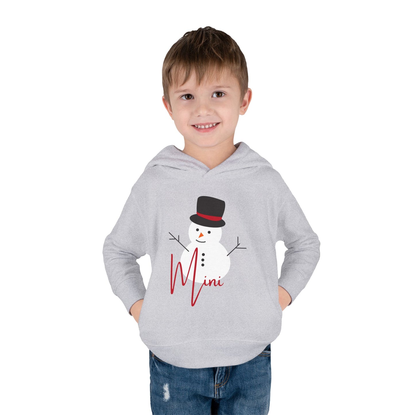Mini Snowman | Toddler Pullover Fleece Hoodie