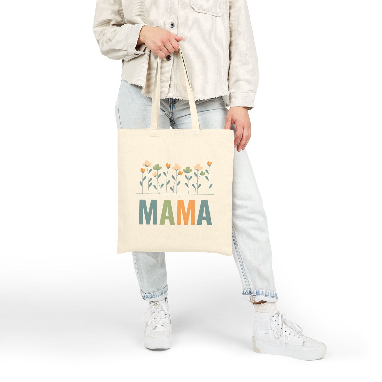 MAMA Floral  | Liberty Bags OAD113 Canvas Tote Bag