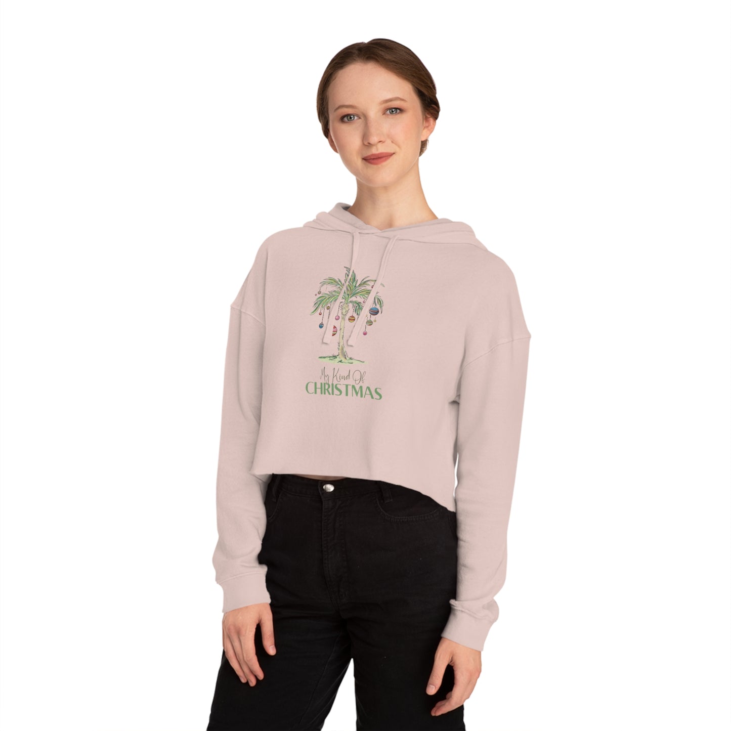 My Kind of Christmas | Women’s Cropped Hooded Sweatshirt