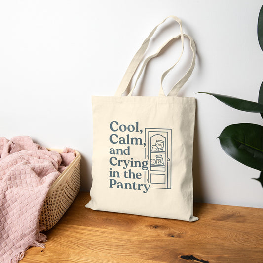 Cool, Calm and Crying in the Pantry | Liberty Bags OAD113 Canvas Tote Bag