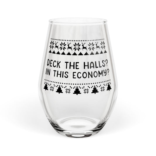 Deck The Halls | Stemless Wine Glass