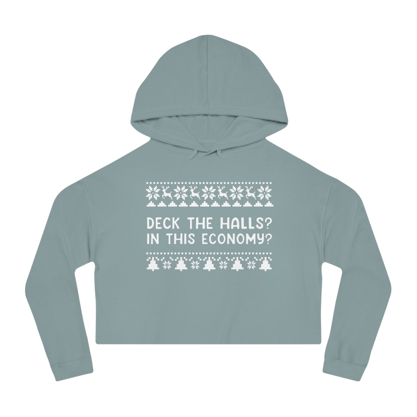 Deck The Halls | Women’s Cropped Hooded Sweatshirt