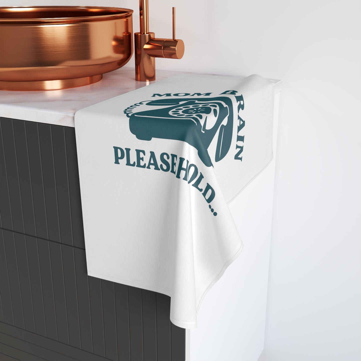 Mom Brain, Please Hold | Hand Towel