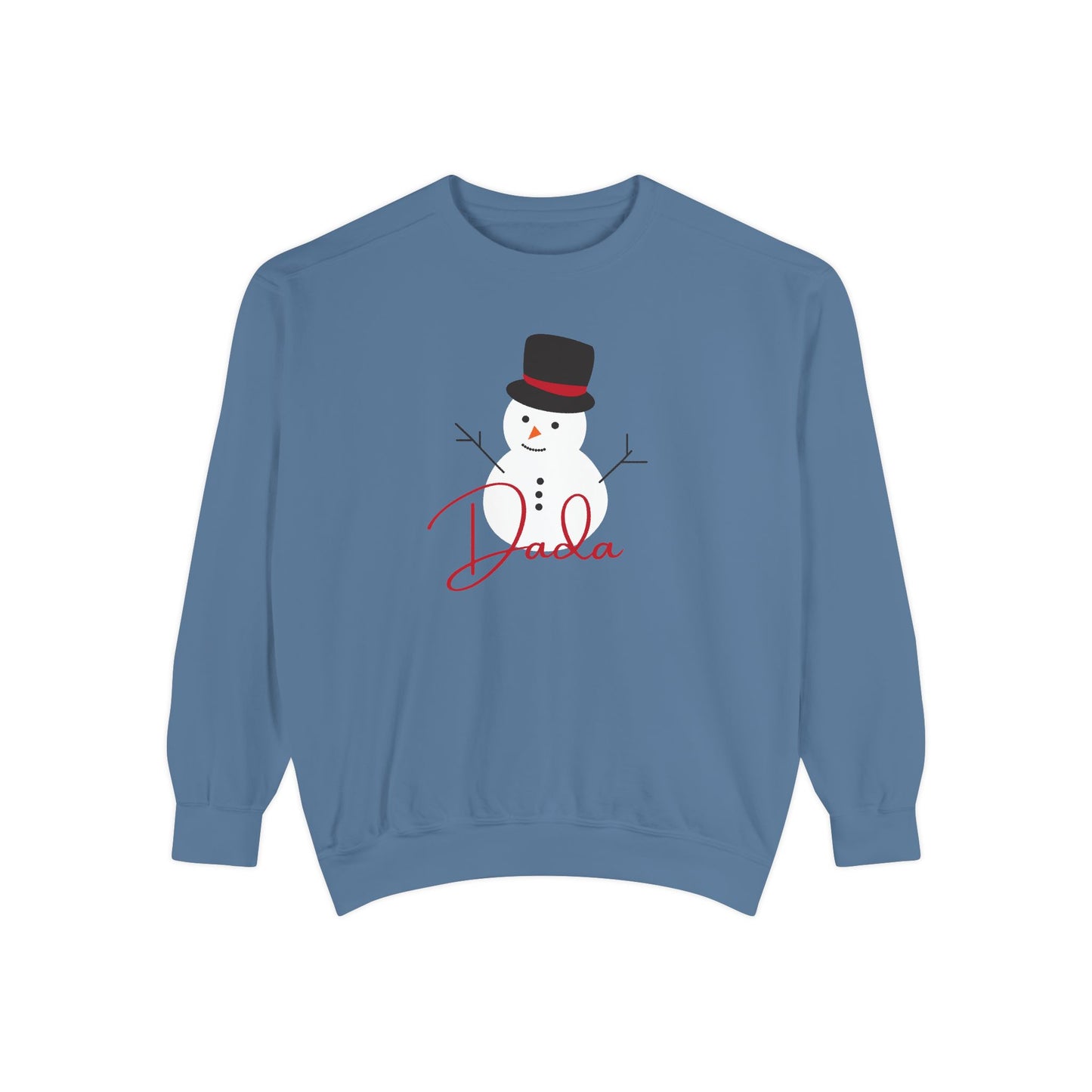 Dada Snowman | Unisex Garment-Dyed Sweatshirt