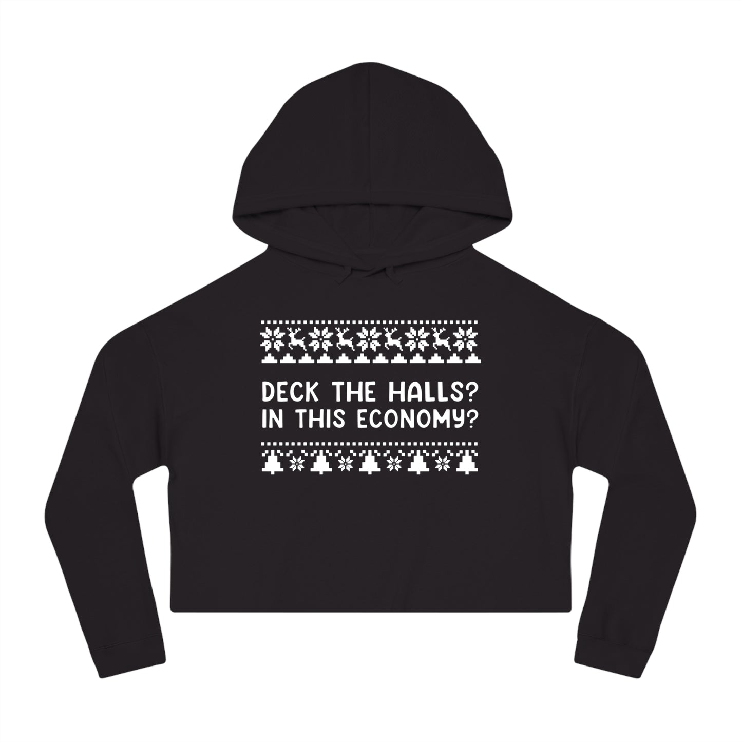 Deck The Halls | Women’s Cropped Hooded Sweatshirt