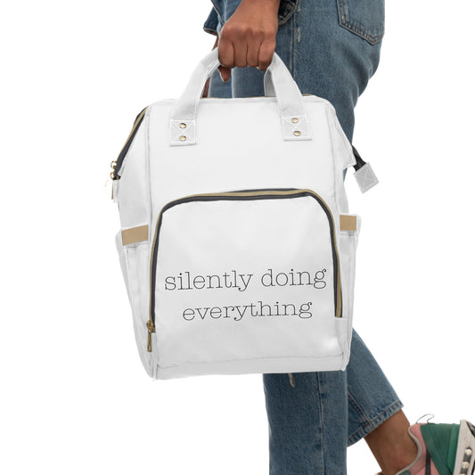 Silently Doing Everything | Multifunctional Diaper Backpack