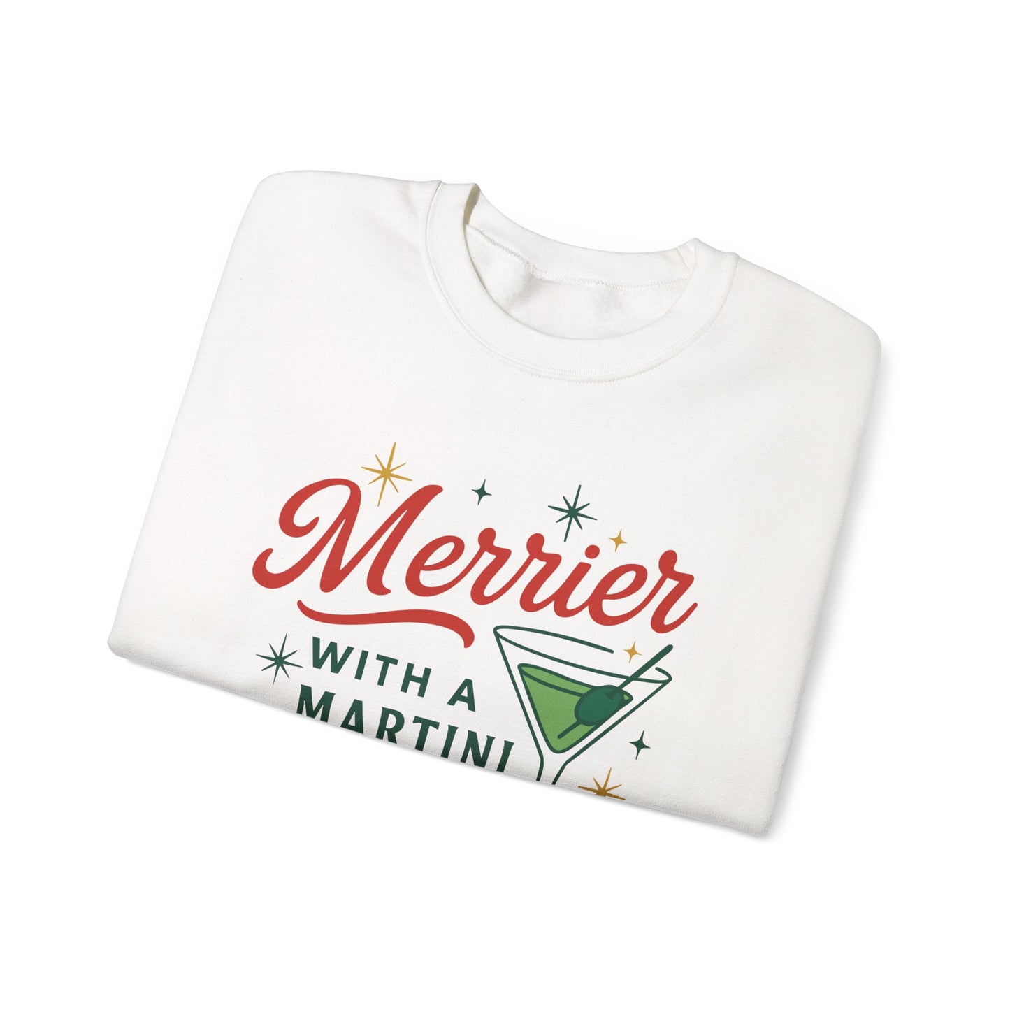Merrier Martini | Unisex Heavy Blend™ Crewneck Sweatshirt