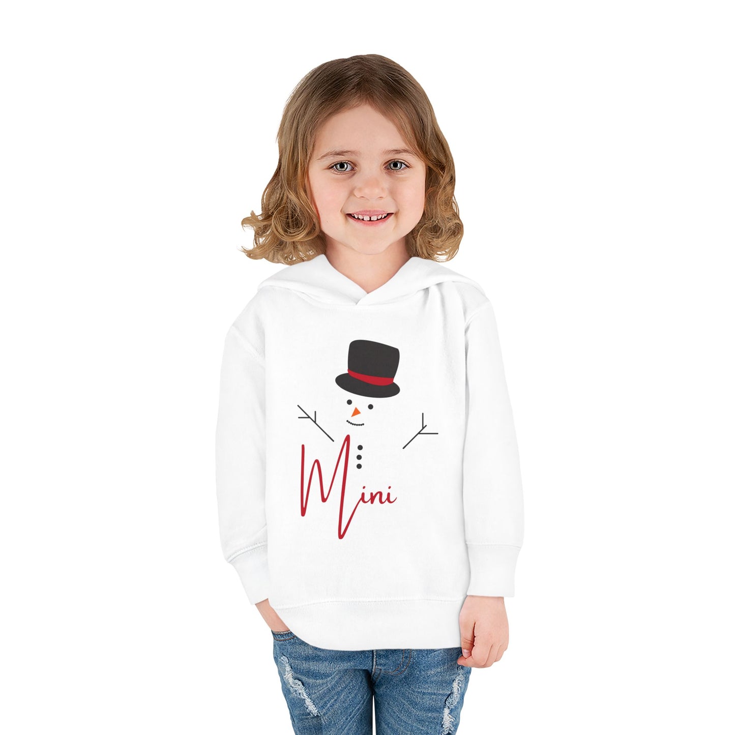 Mini Snowman | Toddler Pullover Fleece Hoodie