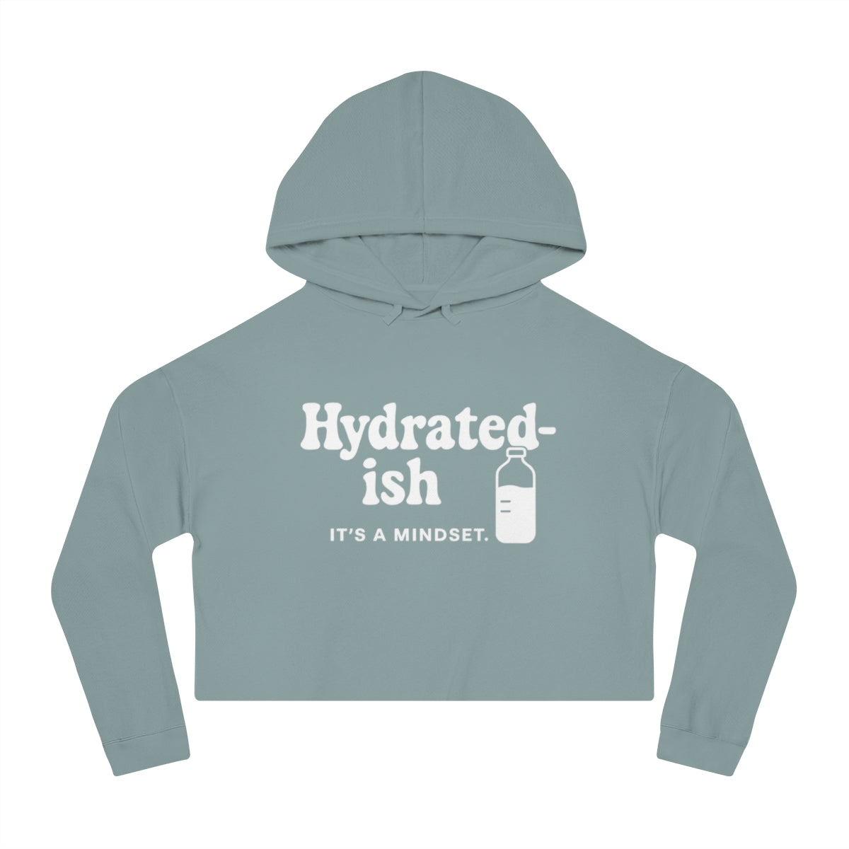 Hydrated-Ish | Women’s Cropped Hooded Sweatshirt