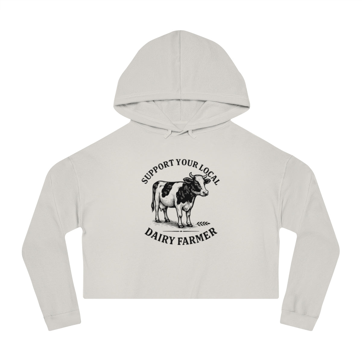 Local Dairy Farmer | Women’s Cropped Hooded Sweatshirt