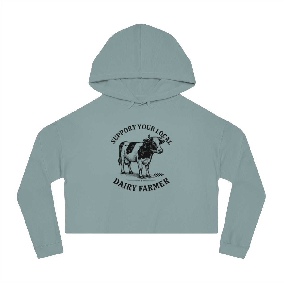 Local Dairy Farmer | Women’s Cropped Hooded Sweatshirt