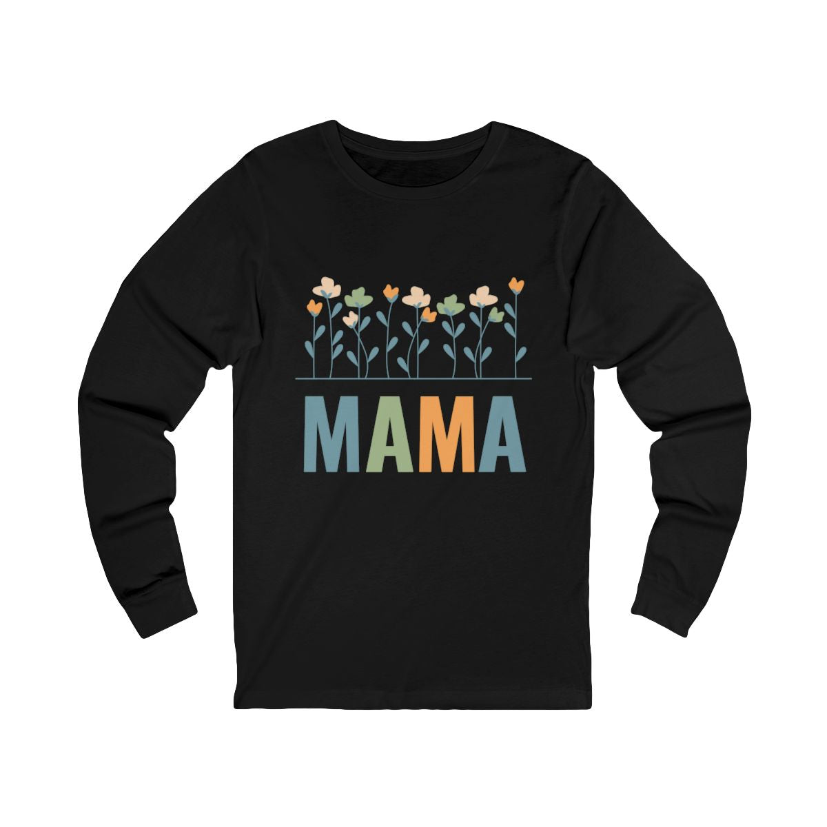 MAMA Floral | Bella & Canvas Long Sleeve Shirt