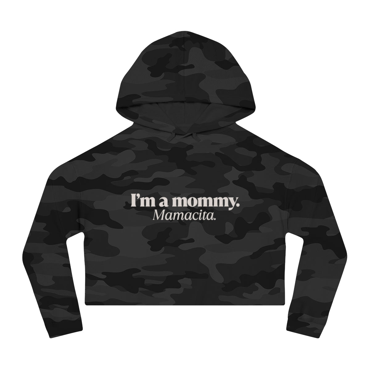 I'm a Mommy | Women’s Cropped Hooded Sweatshirt