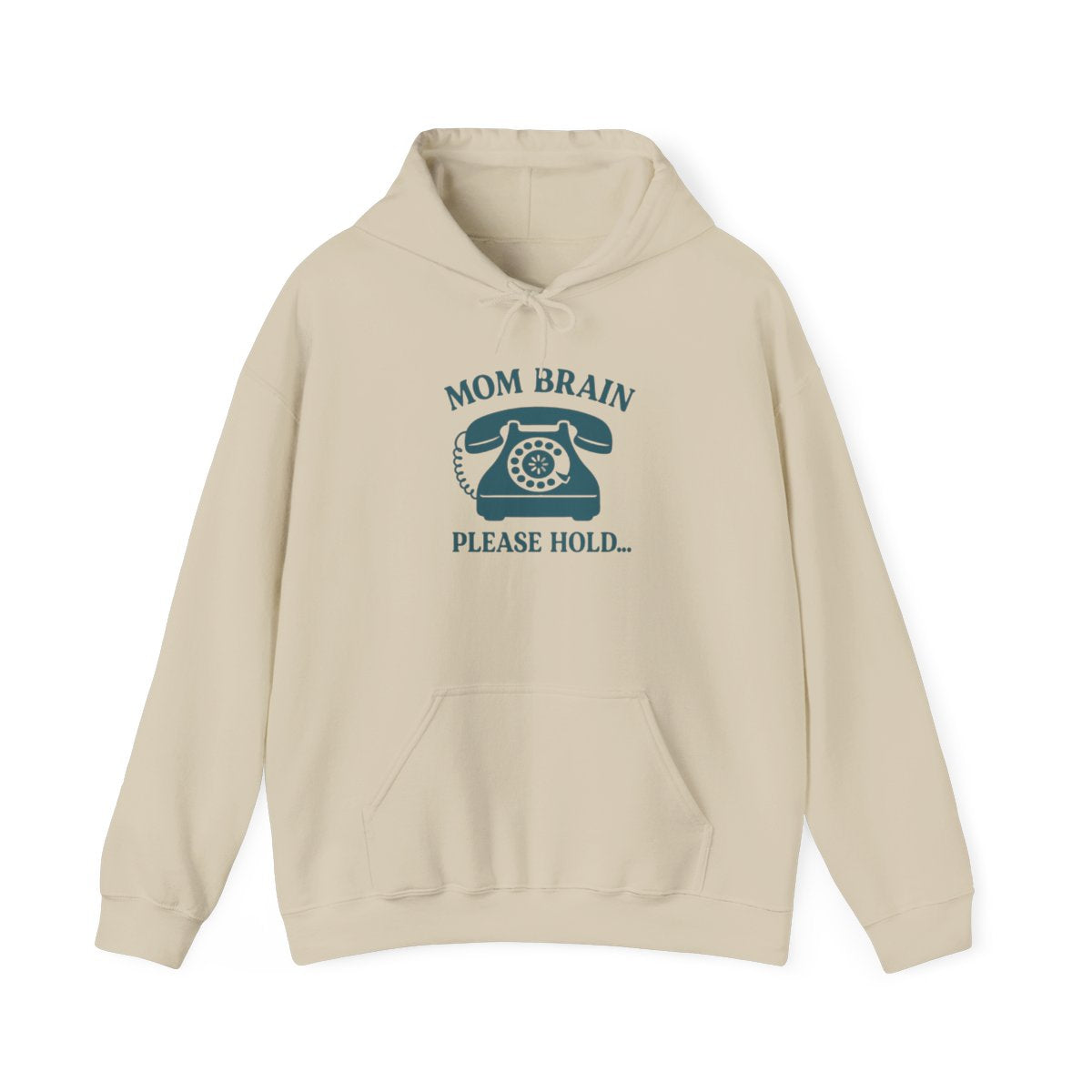 Mom Brain, Please Hold | Unisex Heavy Blend™ Hooded Sweatshirt