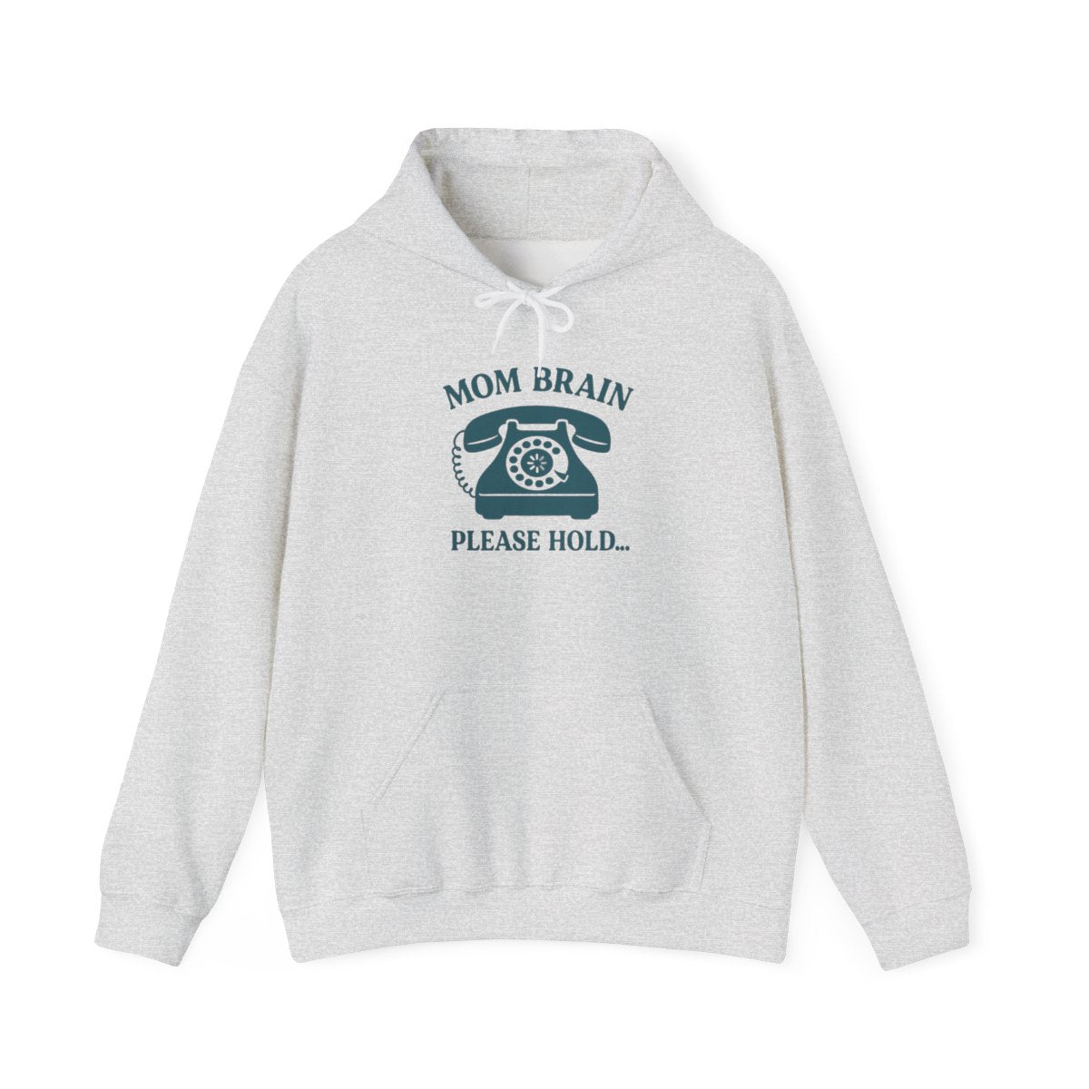 Mom Brain, Please Hold | Unisex Heavy Blend™ Hooded Sweatshirt