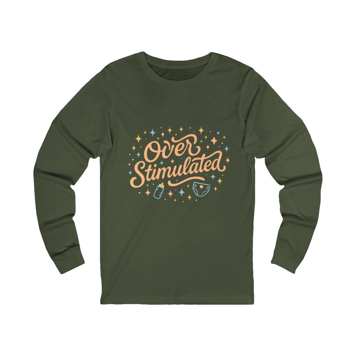 Overstimulated | Bella & Canvas Long Sleeve Shirt
