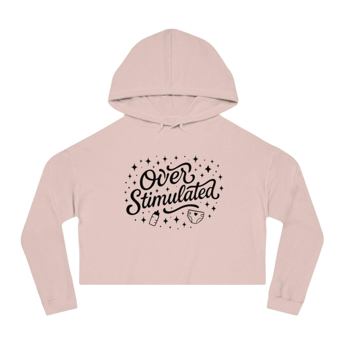 Overstimulated | Women’s Cropped Hooded Sweatshirt