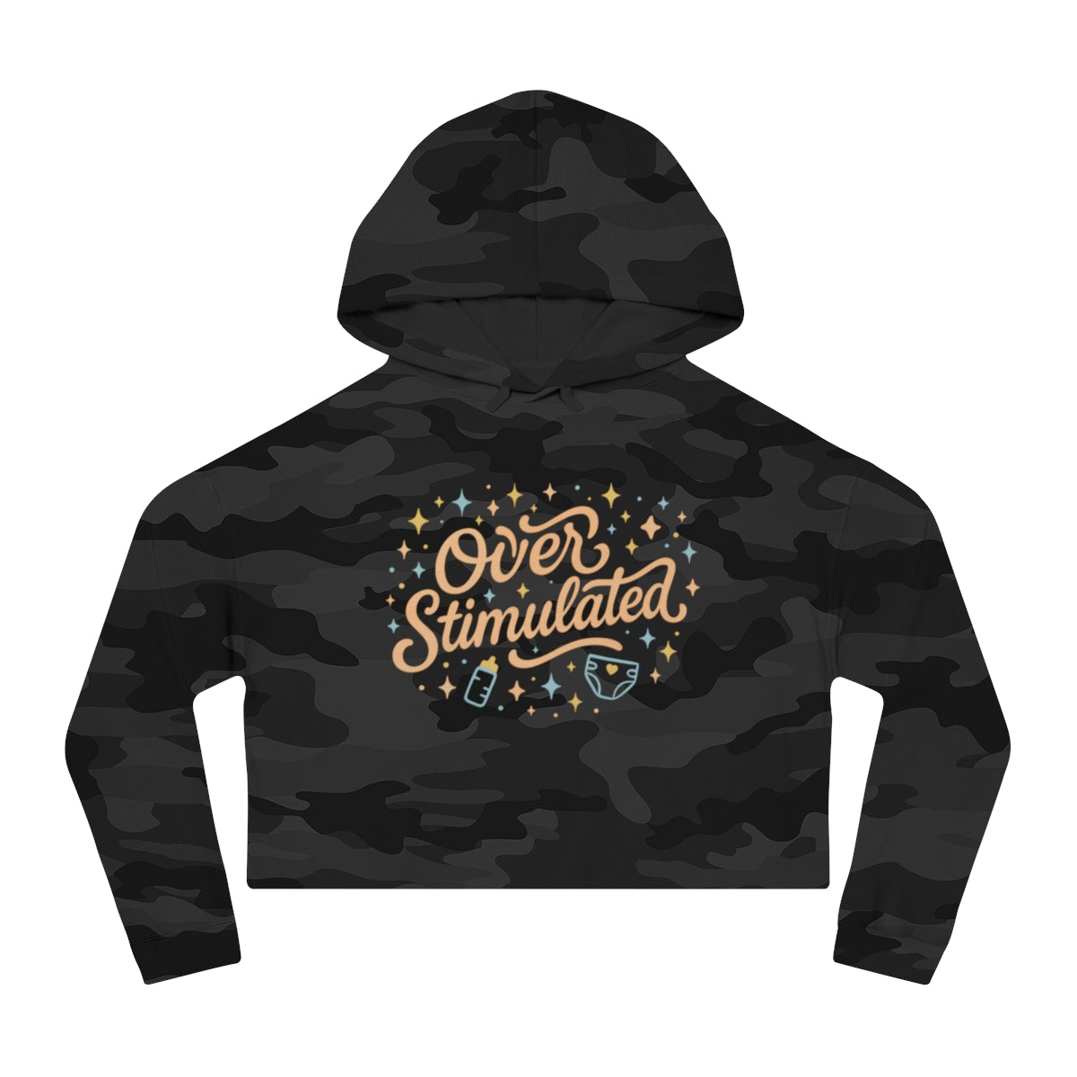Overstimulated | Women’s Cropped Hooded Sweatshirt