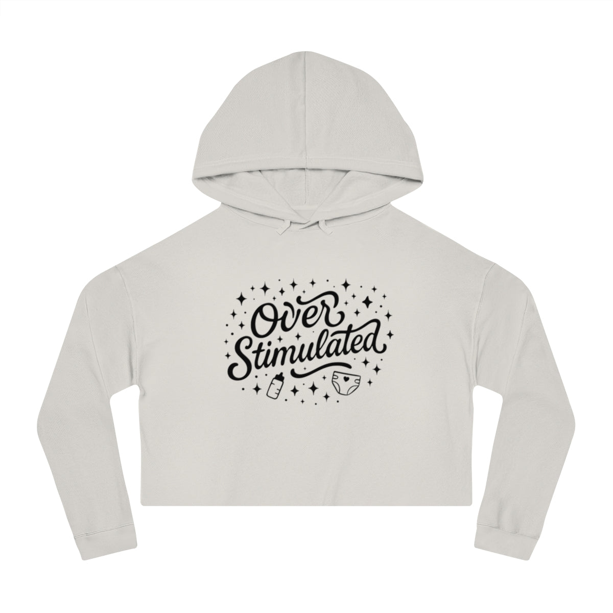 Overstimulated | Women’s Cropped Hooded Sweatshirt